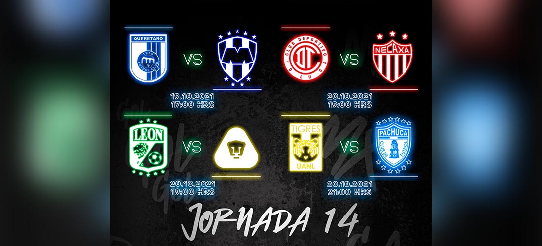 Conoce los horarios de los partidos de la Jornada 14 del Apertura 2021 de la Liga MX