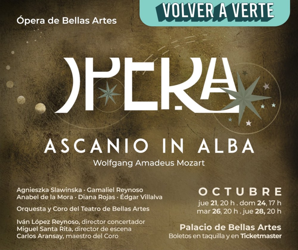 “Ascanio in Alba”, ópera en el Palacio de Bella Artes