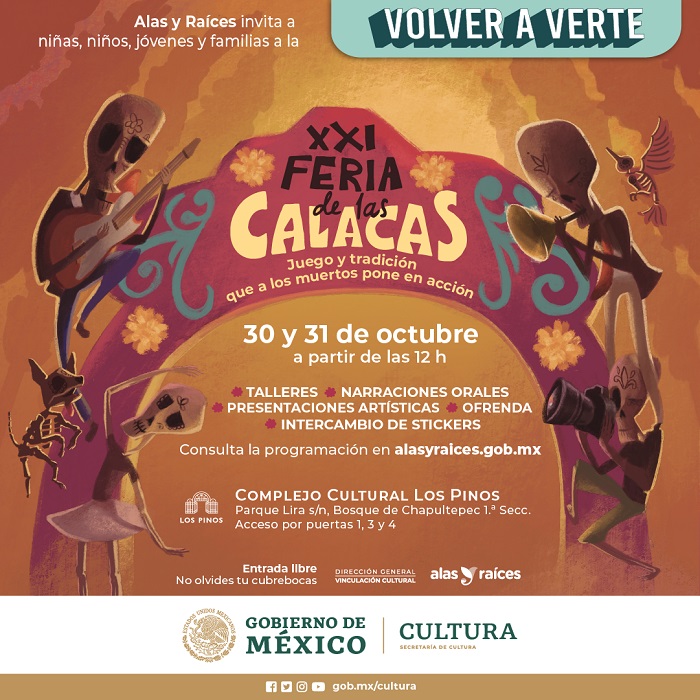 Este fin, visita la XXI Feria de las Calacas en Los Pinos