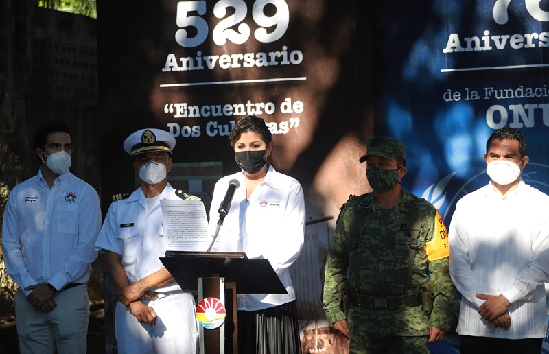 Conmemora gobierno de Benito Juárez aniversario del “Encuentro de dosmundos”
