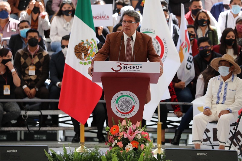 Hidalgo se encuentra en un momento único para la transición política, afirma el senador Monreal