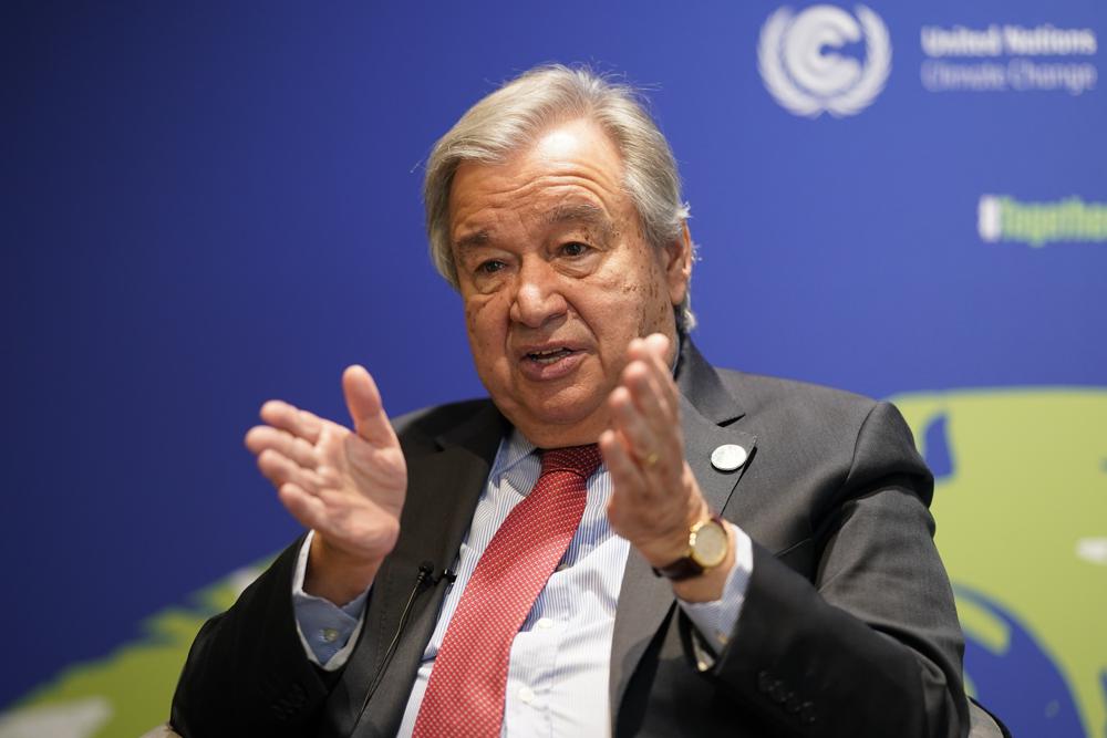 El jefe de la ONU dice que el objetivo del calentamiento global es “apoyo vital”