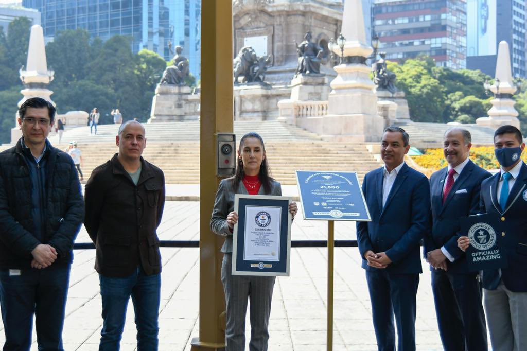 CDMX rompe Récord Guinness por ser la ciudad con más puntos de Wifi gratuito