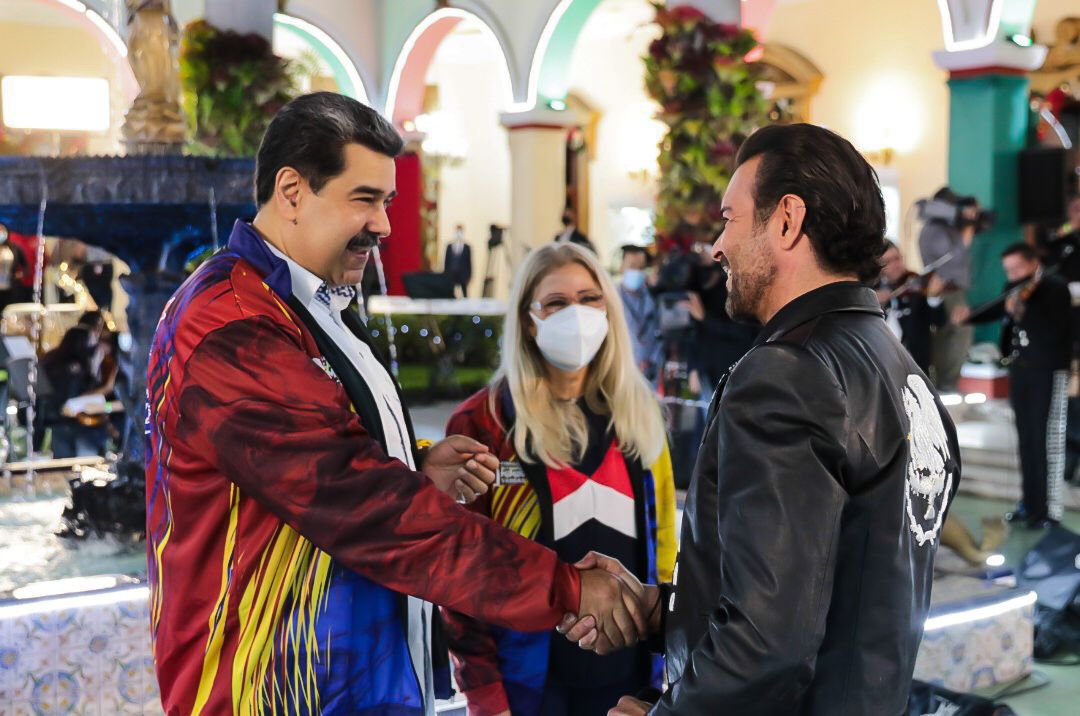 Pablo Montero y Nicolás Maduro