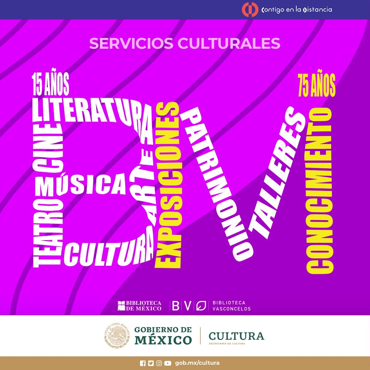 Bibliotecas de México y Vasconcelos celebran sus aniversarios con actividades