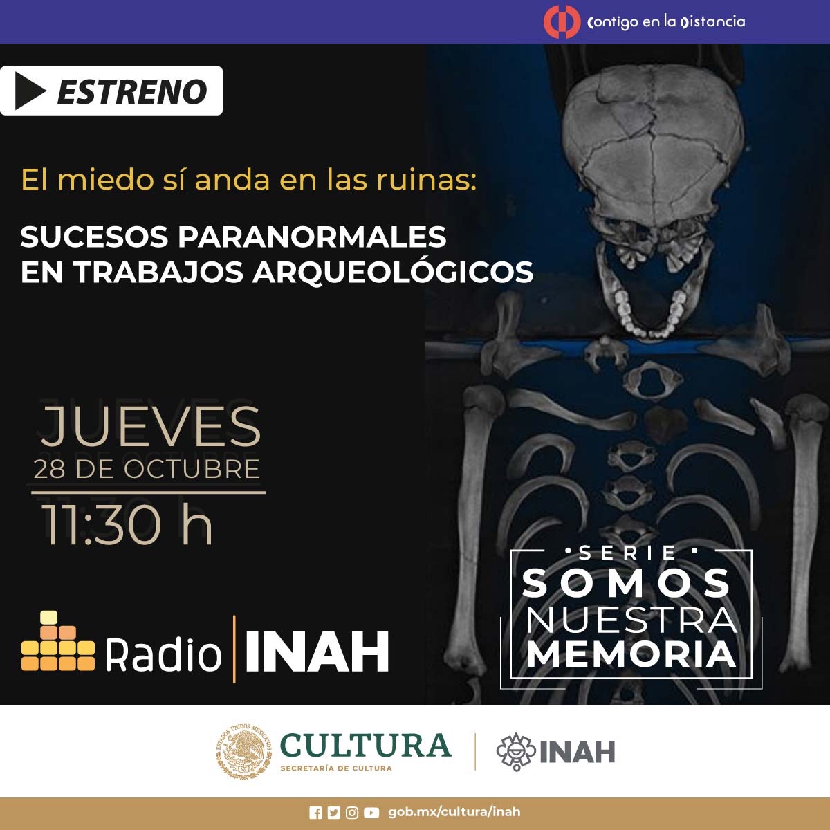 Escucha “El miedo sí anda en las ruinas”, de Radio INAH