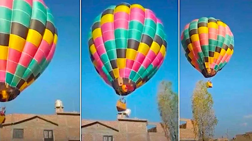 En Guanajuato, globo del FIG choca contra casa y tira tinaco, no existen lesionados y los daños a la vivienda fueron reparados.