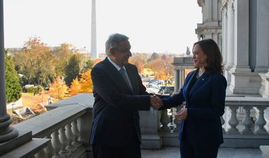 López Obrador se reúne con la vicepresidenta estadounidense