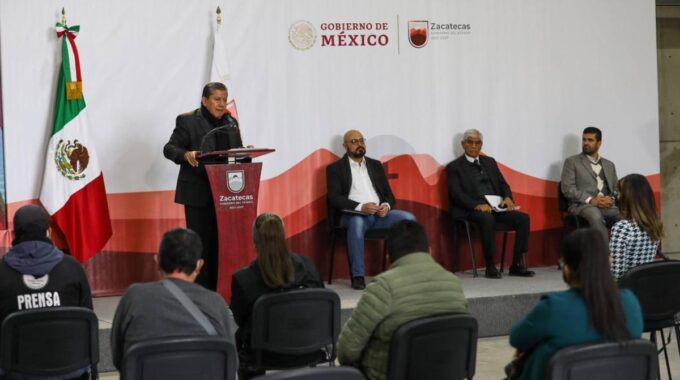 Avanza Zacatecas en la recuperación de la Paz: David Monreal