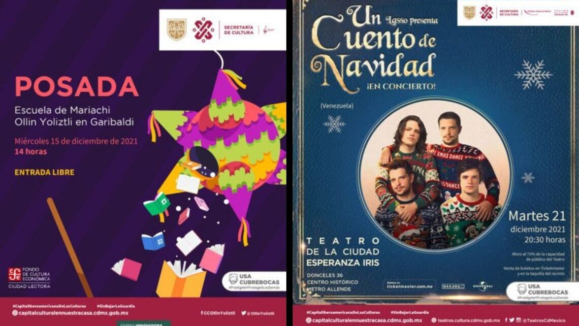 CDMX alista obras de teatro, funciones de cine, talleres, conversatorios y conciertos para celebrar Navidad