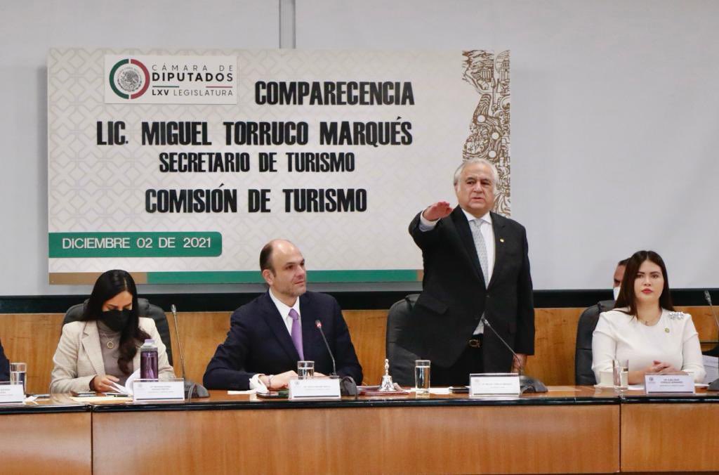 Comparece el secretario de Turismo ante comisión de la Cámara de Diputados