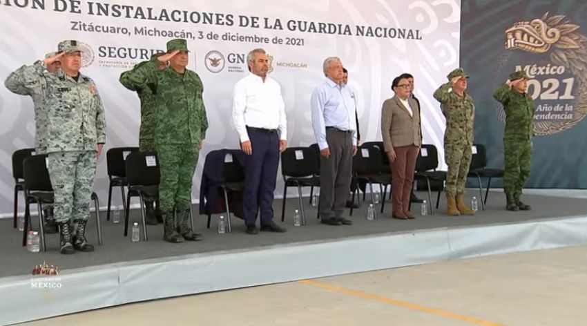 Andrés Manuel inaugura cuartel de la Guardia Nacional en Zitácuaro