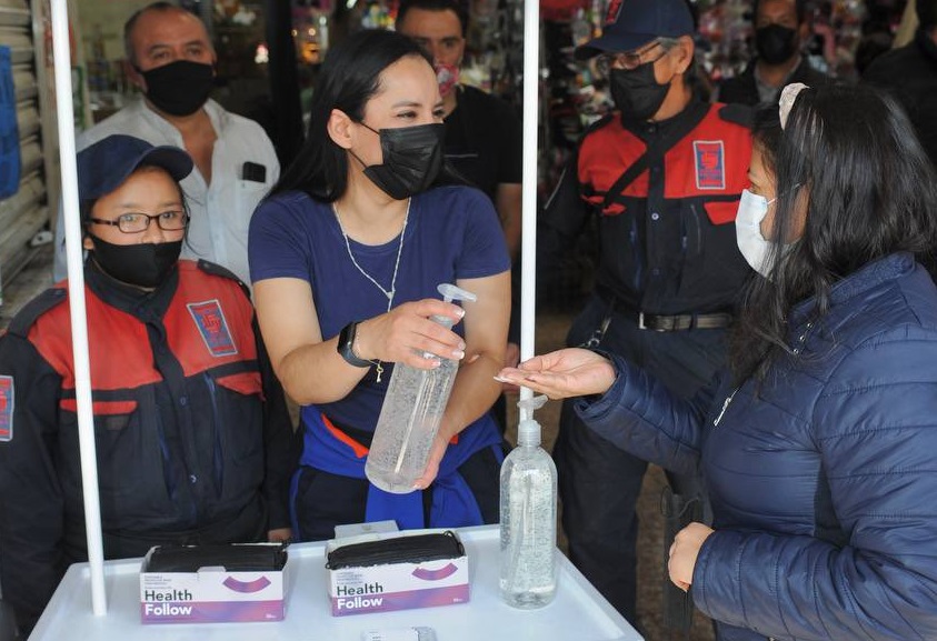 Sandra Cuevas refuerza las jornadas de Sanitización en Cuauhtémoc
