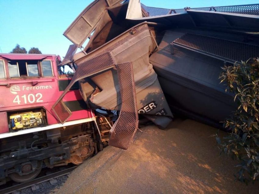 Choque de dos trenes en Zacatecas deja cinco lesionados