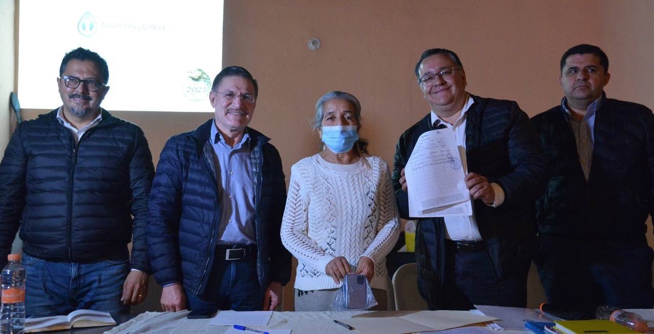 Proyecto de agua saludable será una realidad, debido a que se logró por unanimidad la firma del acuerdo de voluntades por parte del ejido.