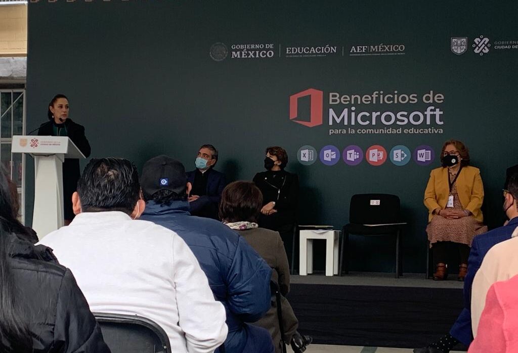 Alumnos y maestros de nivel básico tendrán licencia gratuita de Microsoft gratuita en CDMX