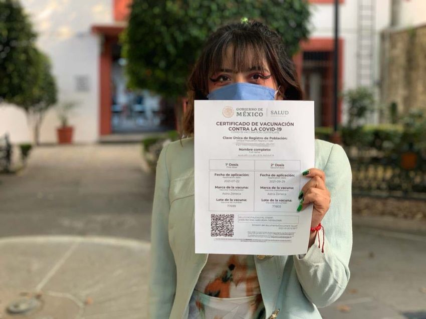 Certificado de vacunación será obligatorio en Tlaxcala y Jalisco