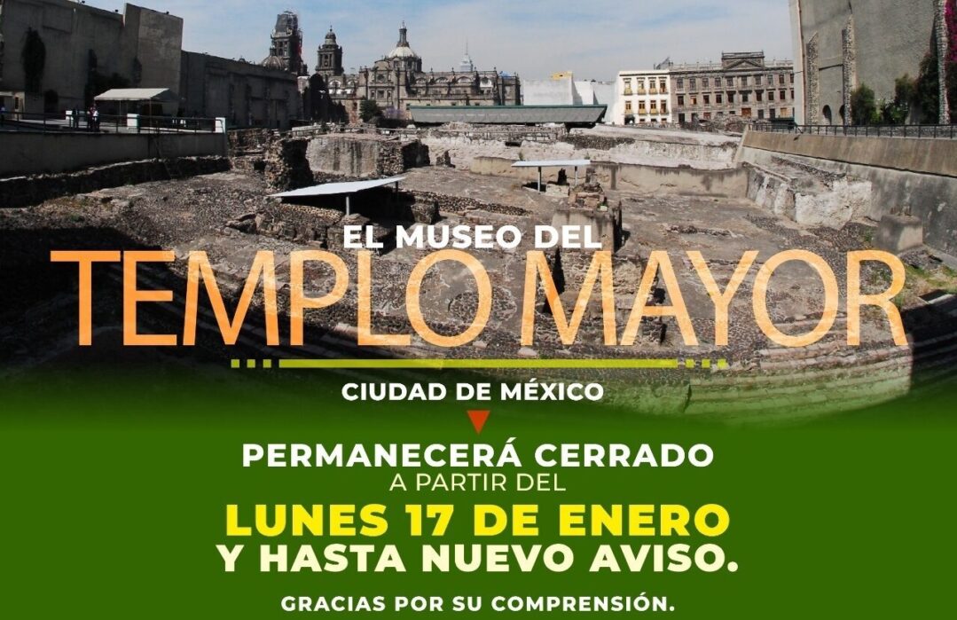 Cierran el Templo Mayor por aumento de contagios de Covid-19