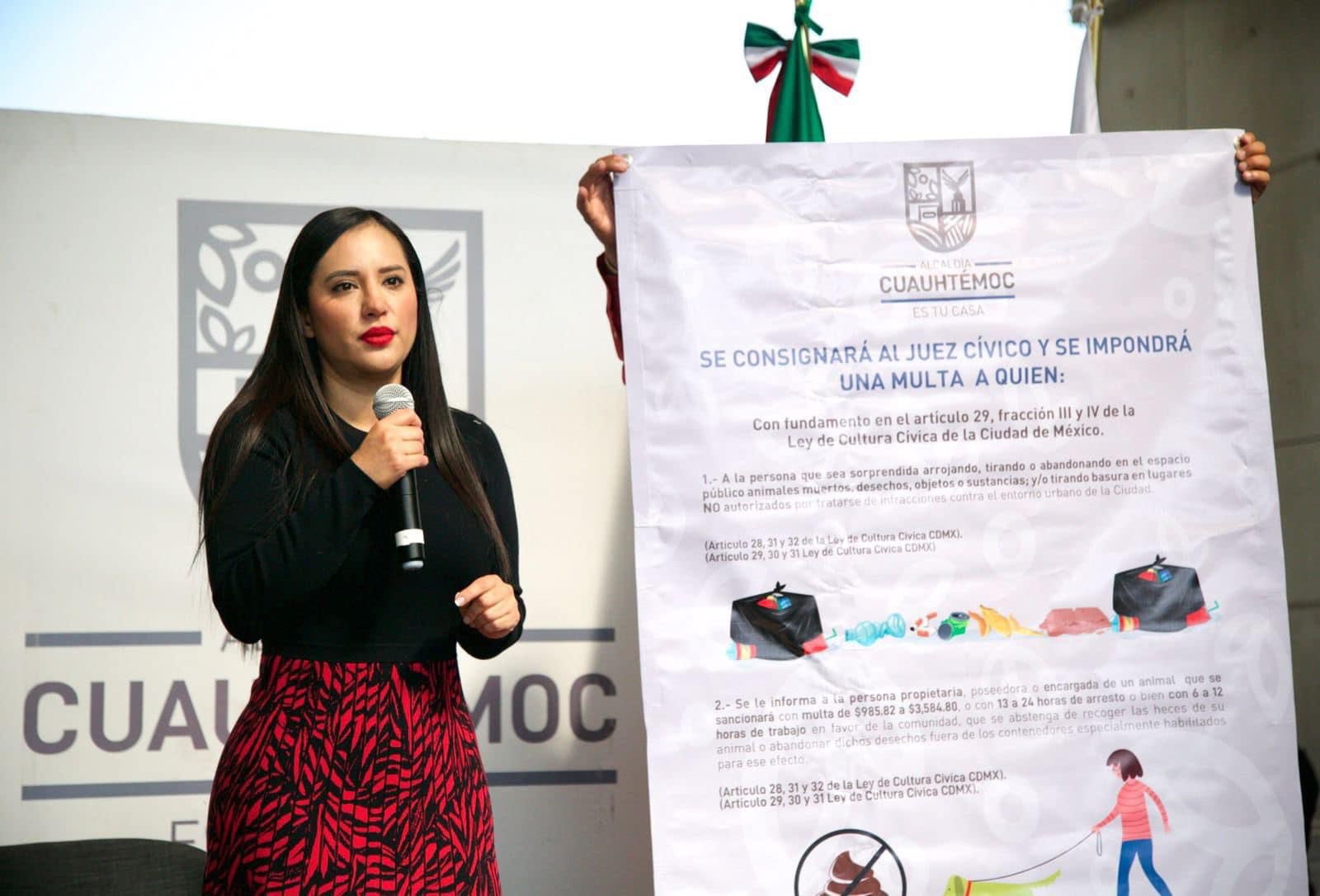 Con “Limpiando Cuauhtémoc”, Sandra Cuevas busca combatir los basureros clandestinos