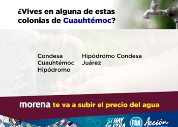 Nuevas tarifas del servicio de agua afectará a vecinos de Cuauhtémoc: Sandra Cuevas