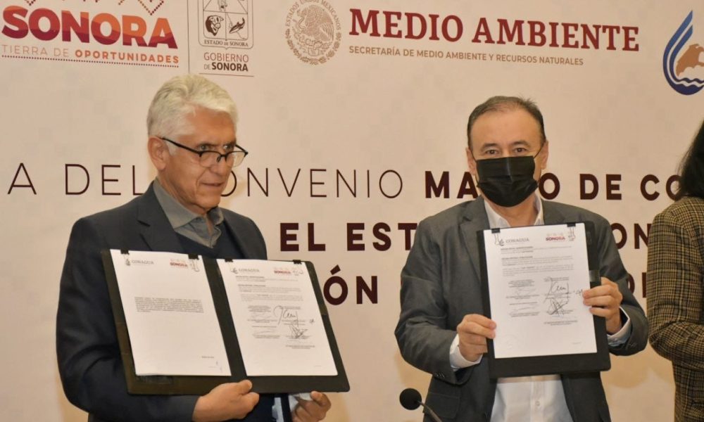 Alfonso Durazo firma convenio con CONAGUA para inversión de infraestructura en Sonora