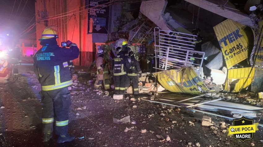 Explota gas LP en Puebla: Derrumbe de edificio deja 1 muerto y 15 heridos