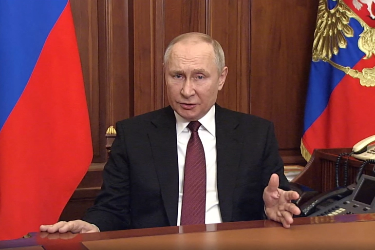 “Ninguna otra opción”: Extractos del discurso de Putin declarando la guerra a Ucrania