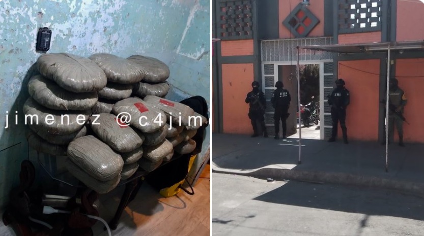 Decomisan casi 100 kilos de marihuana en la colonia Morelos