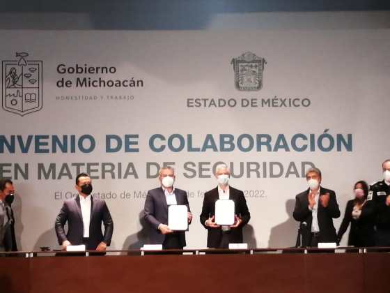 Edomex y Michoacán, se unen en la lucha contra la delincuencia