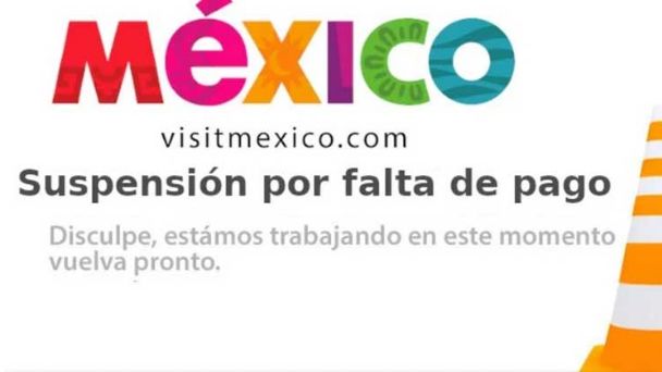Hackeo falta de pago VisitMexico
