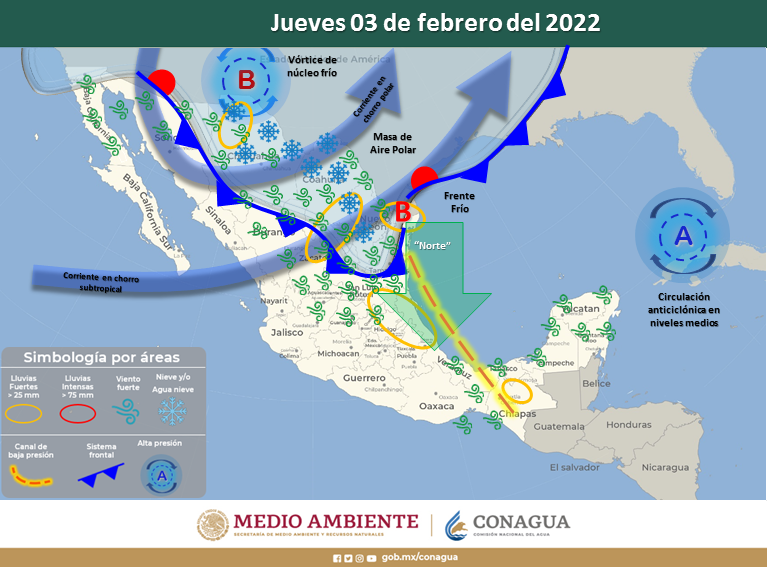 Ingresa el Frente frío 28 a Tamaulipas