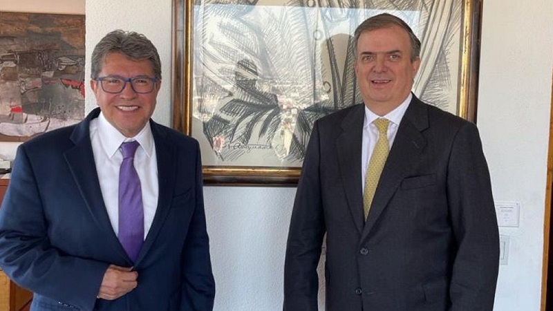 Destaca Marcelo Ebrard “muy buena” relación con EU, en plenaria de senadores de Morena