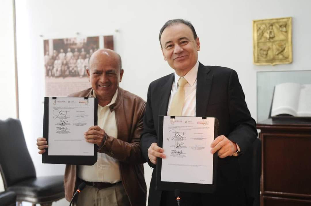 Alfonso Durazo firma convenio con la Financiera Nacional de Desarrollo Agropecuario, Forestal y Pesquero