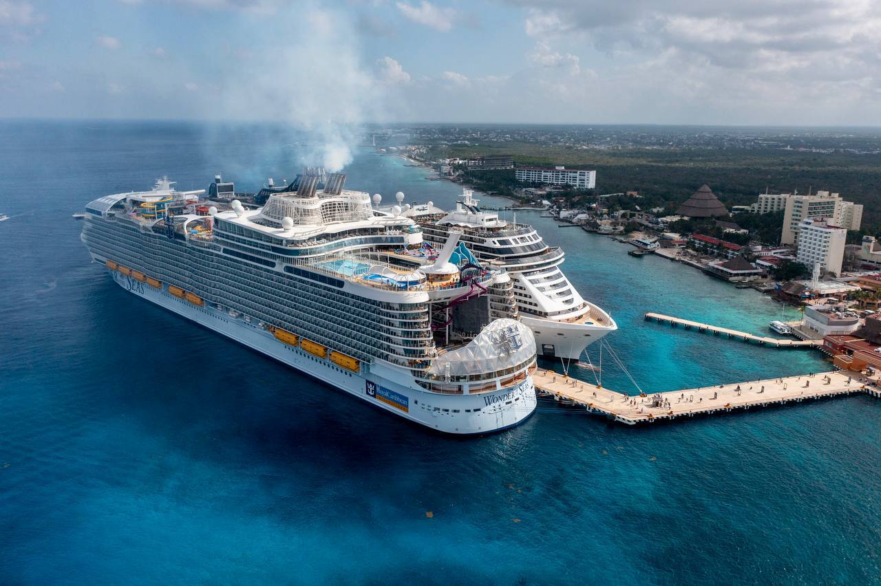 Llega a Cozumel el crucero más grande del mundo