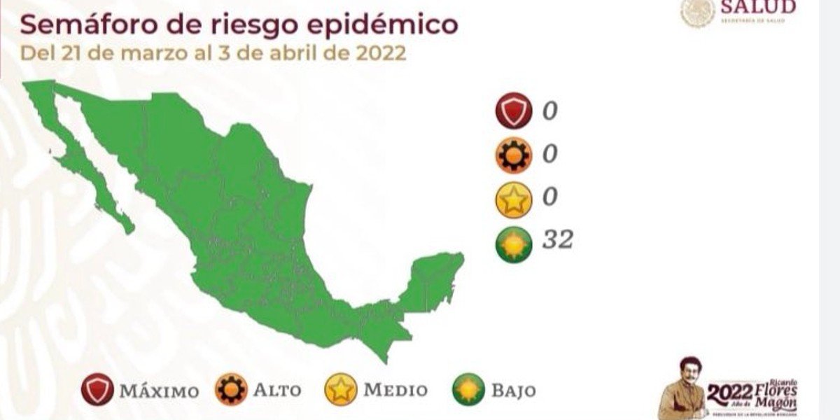 Semáforo Covid-19: México entero se pinta de verde