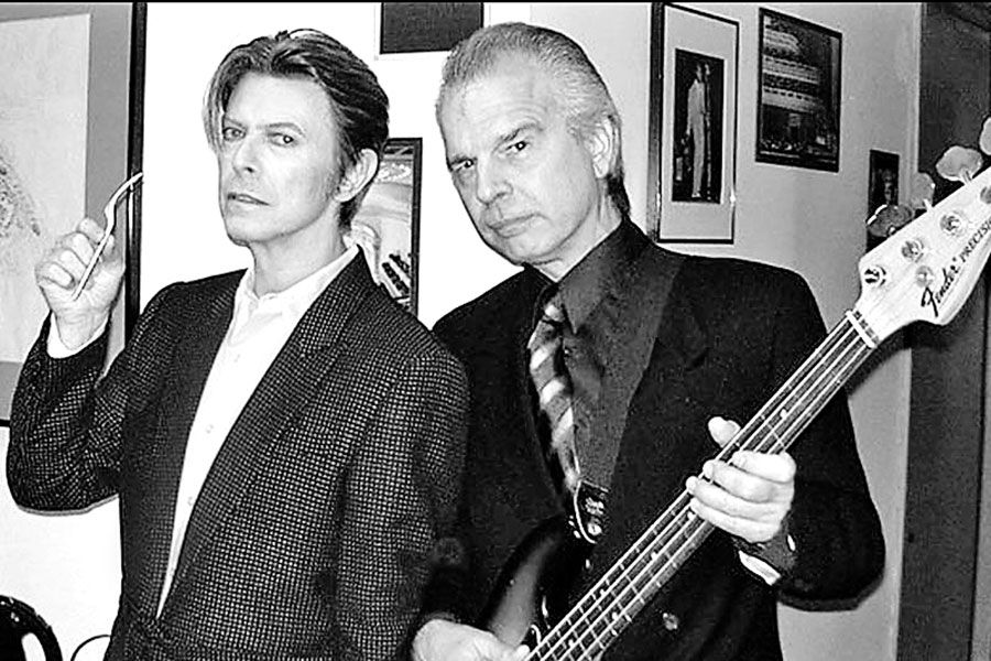 Tony Visconti y David Bowie 