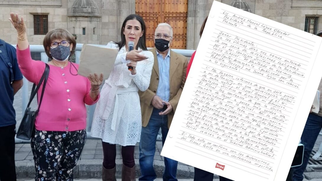 Rosario Robles envía carta a AMLO; acusa a Gertz Manero de su detención