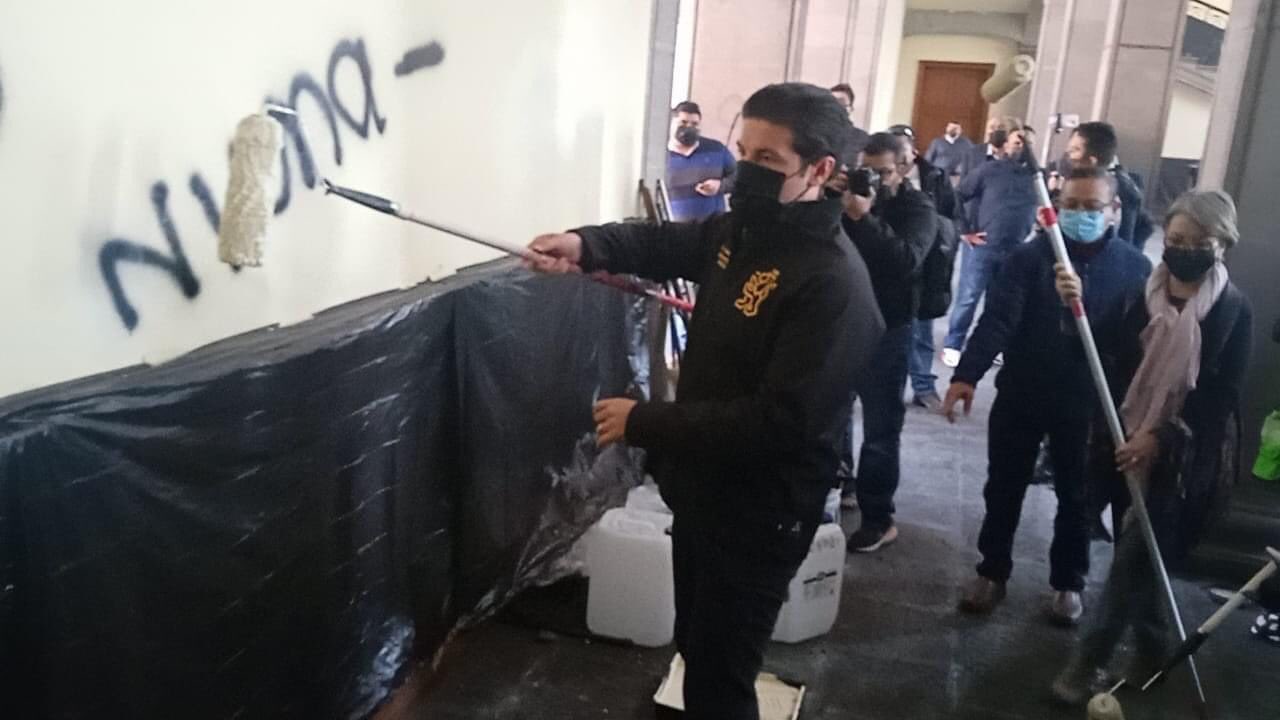 Samuel García tras daños al Palacio de Gobierno de NL