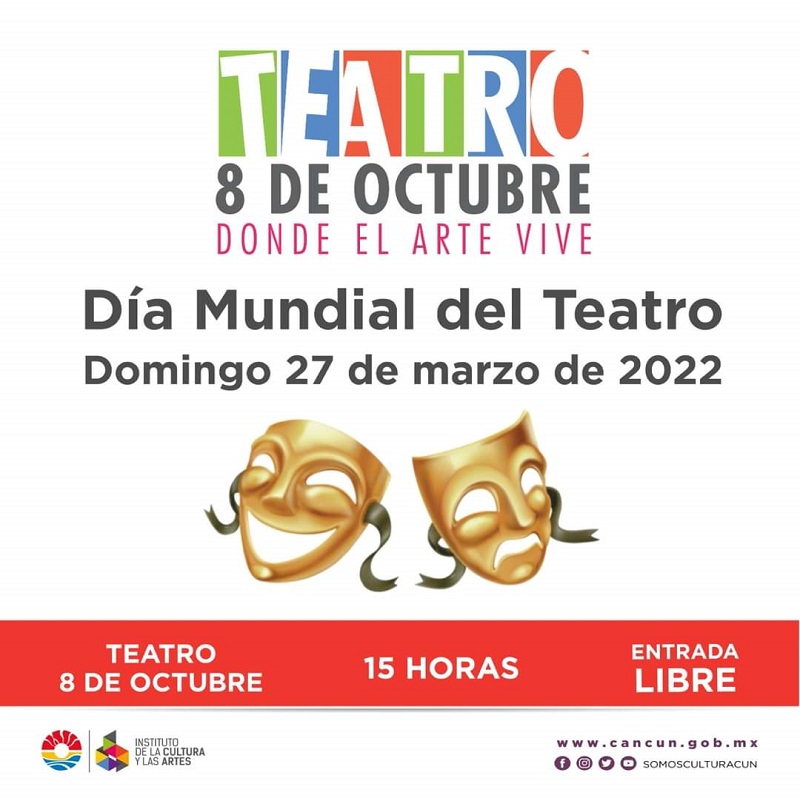 Alistan ceebración en Cancún por Día Mundial del Teatro