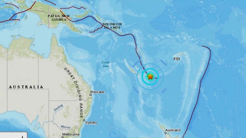 Sacude terremoto de 6.8 Nueva Caledonia; levantan alerta de tsunami