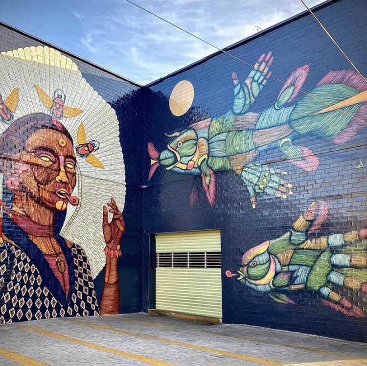 Alcaldía Cuauhtémoc y el muralista “Sego” acuerdan recuperar mural en Mercado Juárez