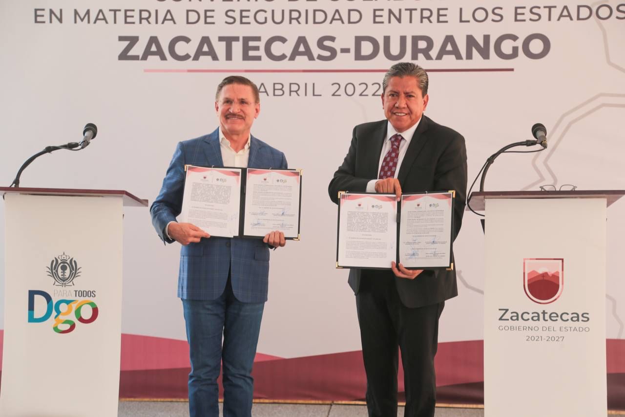 David Monreal y José Rosas Aispuro trabajan para recuperar la paz y seguridad en Zacatecas y Durango