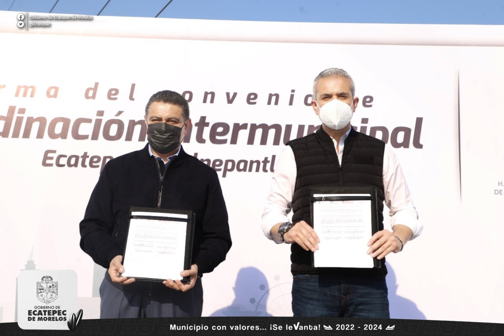 Ecatepec y Tlalnepantla firman acuerdo de seguridad