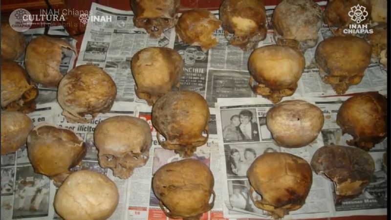INAH resuelve el misterio de los 150 cráneos encontrados en cueva de Chiapas
