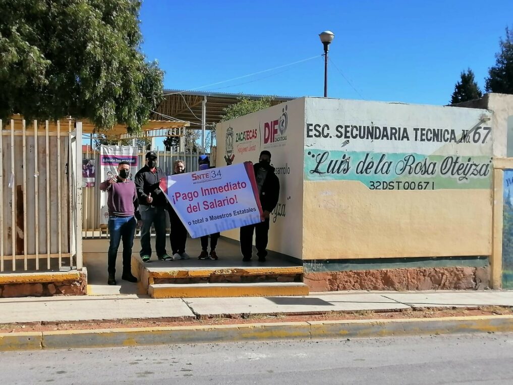 maestros de Zacatecas se van a paro de labores