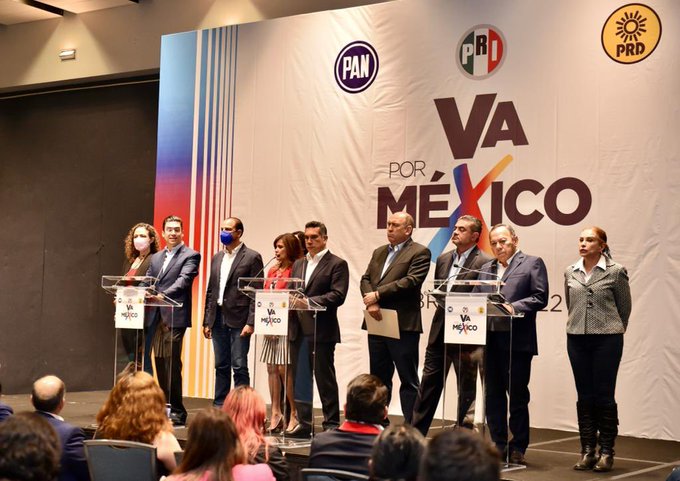 “Va por México” anuncia 6 foros nacionales para construir una plataforma electoral rumbo al 2024