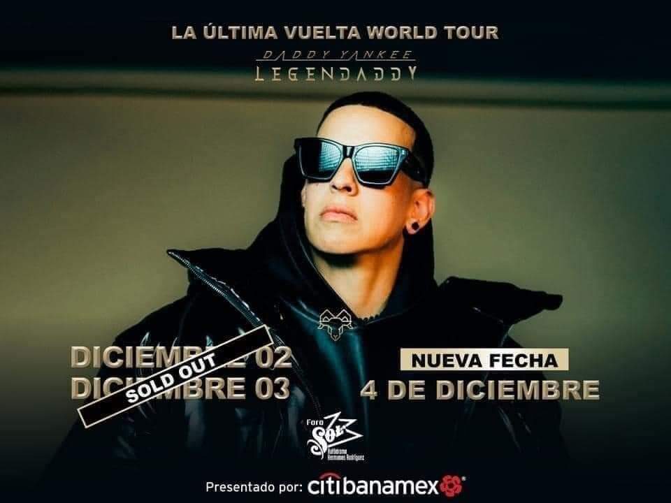 Daddy Yankee abre tercera fecha en el Foro Sol