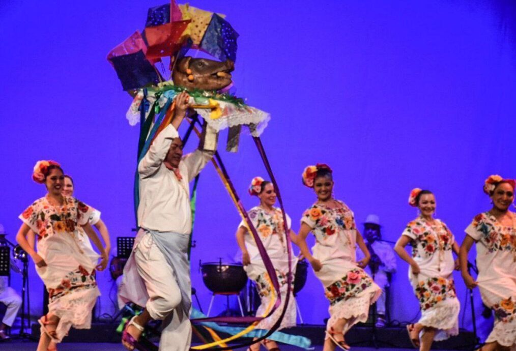 Danza, música y teatro de Yucatán deleitan a los asistentes a la Feria de San Marcos