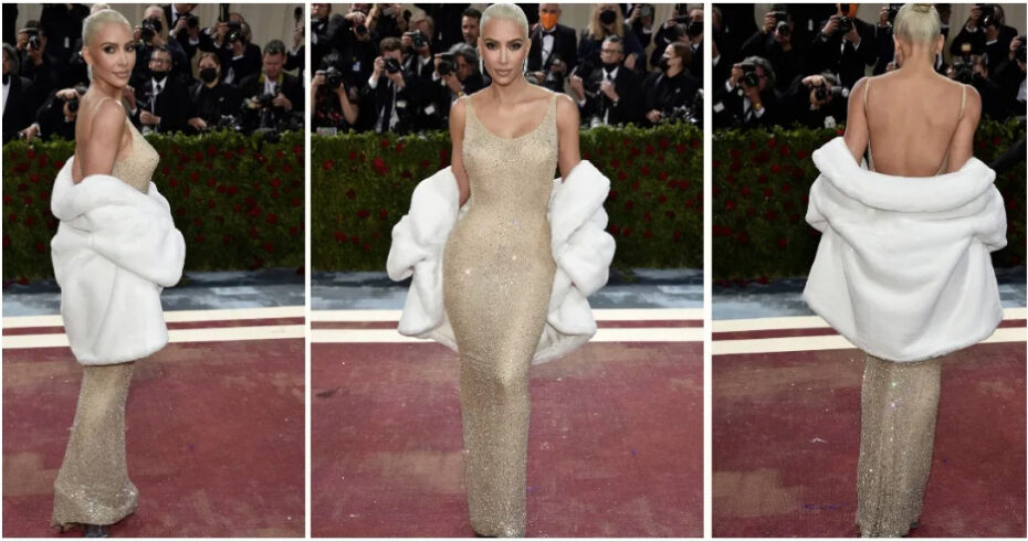 Kim Kardashian rinde homenaje a Marilyn Monroe en la Met Gala 2022