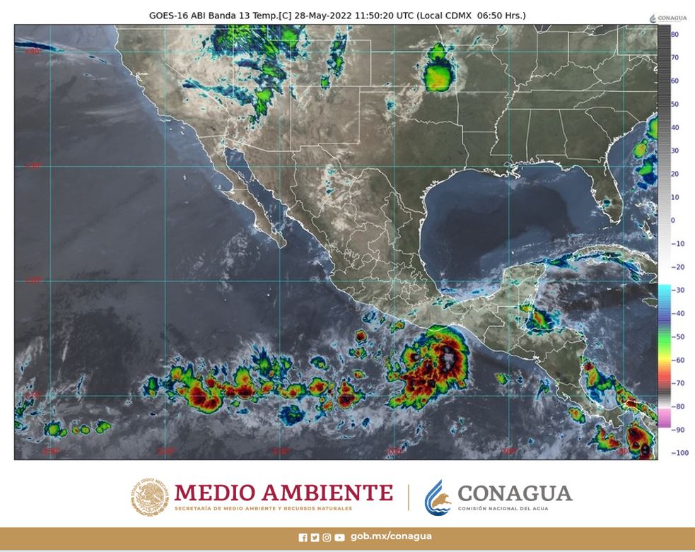 Se forma la tormenta tropical ‘Agatha’ frente a costas de Oaxaca